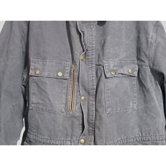 Vintage Carhartt Jacket Coat Rancher Chore Flannel Blanket Lined Work Mens Size - Picture 15 of 15